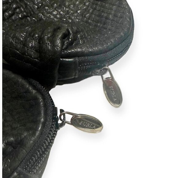 Furla Cosmetic Case Set in Crocco Embossed Soft Leather, 2 cases, Never used - Picture 8 of 10